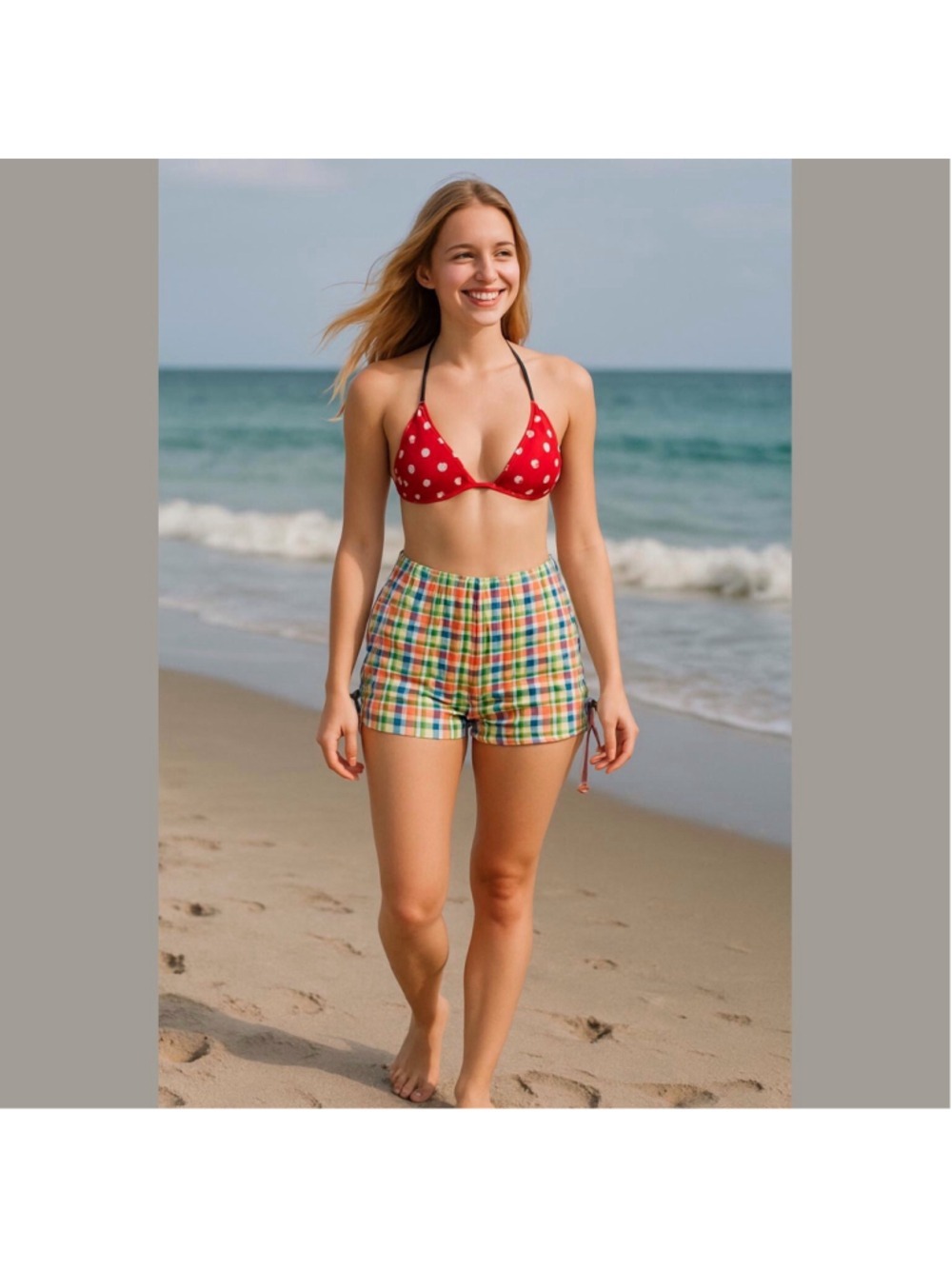 Maeve Anthropologie Gingham Micro Mini Shorts Hot Pants